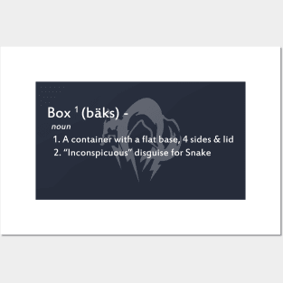 Box definition (white text) Posters and Art